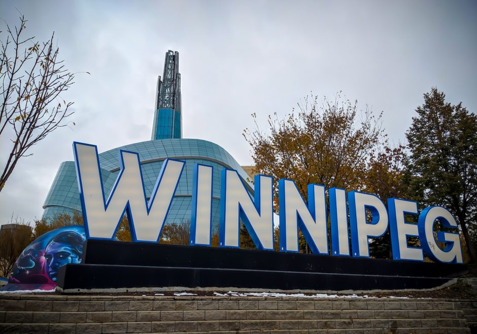 Winnipeg written in large letters